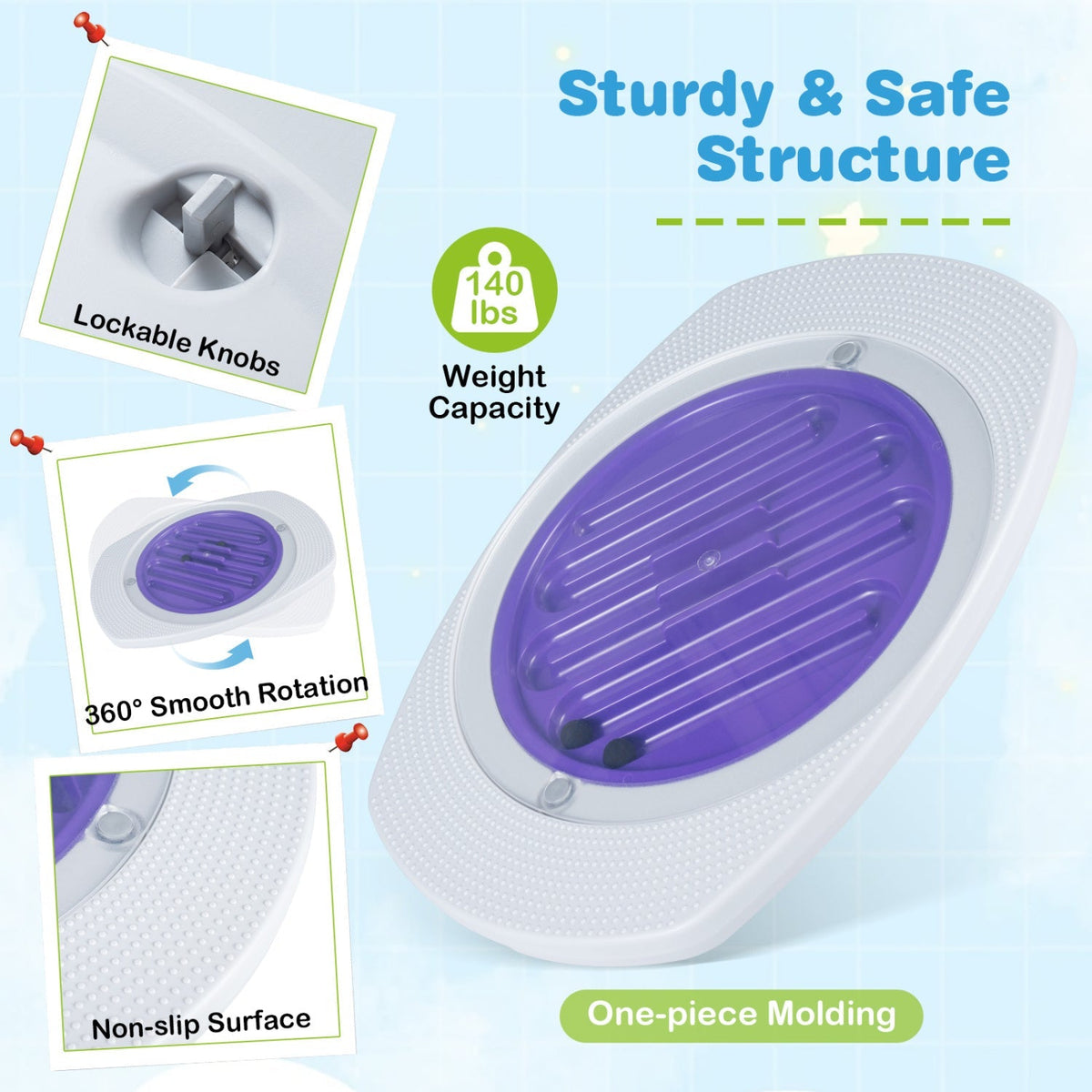 GBruno Store balance board maze for kids with three difficulty levels, featuring colorful maze design and non-slip surface