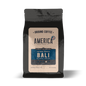 Bali single origin coffee grounds from America Supply Company LLC, showing a bag of aromatic Bali coffee grounds.