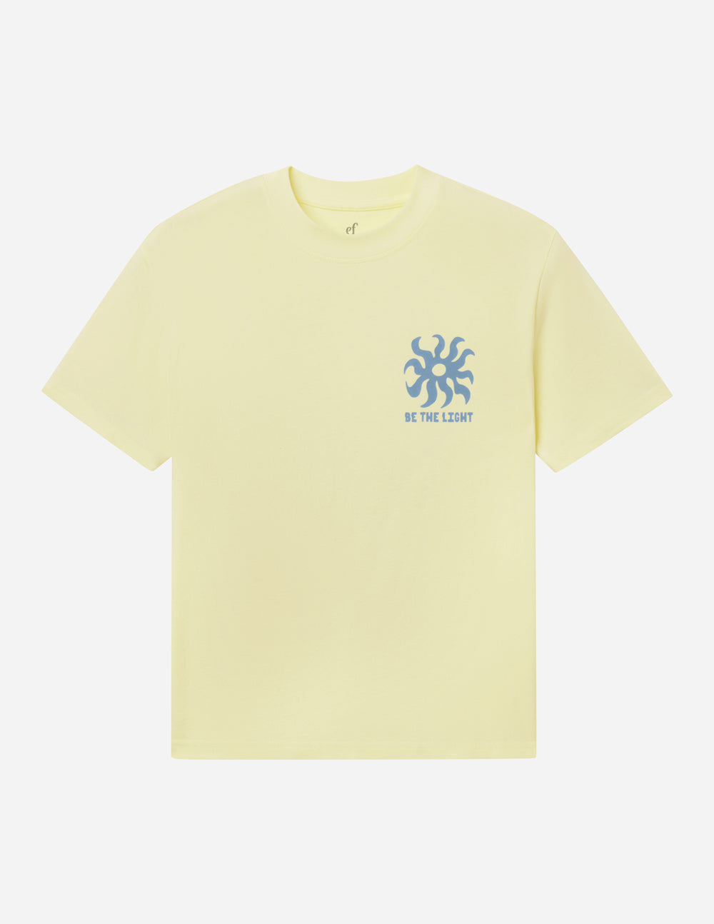 Be the Light unisex T-shirt by Elevated Faith, featuring a simple, inspiring design on a comfortable casual tee.