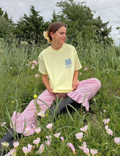 Unisex T-shirt from Elevated Faith with "Be the Light" graphic, soft fabric, and casual fit, perfect for everyday wear.
