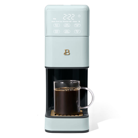 Beautiful Perfect Grind™ Programmable Single Serve Coffee Maker, Sage Green by Drew Barrymore