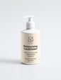 Belleviecosmetic Moisturising Conditioner 300ml in white pump bottle, smooths frizz and repairs dry, damaged hair with argan and wheat protein