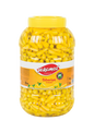 Glass jar of Yakamoz Hot Baby Pepper Pickles by S101, featuring vibrant red baby peppers and fresh herbs inside.