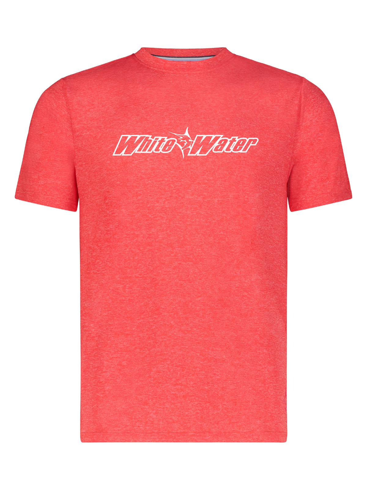 Red Bimini Primary Performance Tee by White Water Life, short sleeve shirt with a comfortable fit and vibrant color.