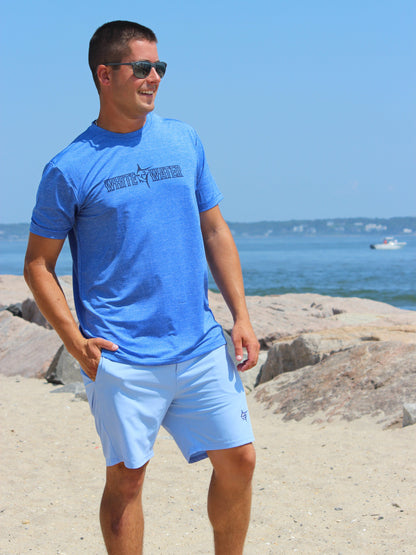 White Water Life Bimini Primary Performance Tee, short sleeve performance shirt with logo design on front.