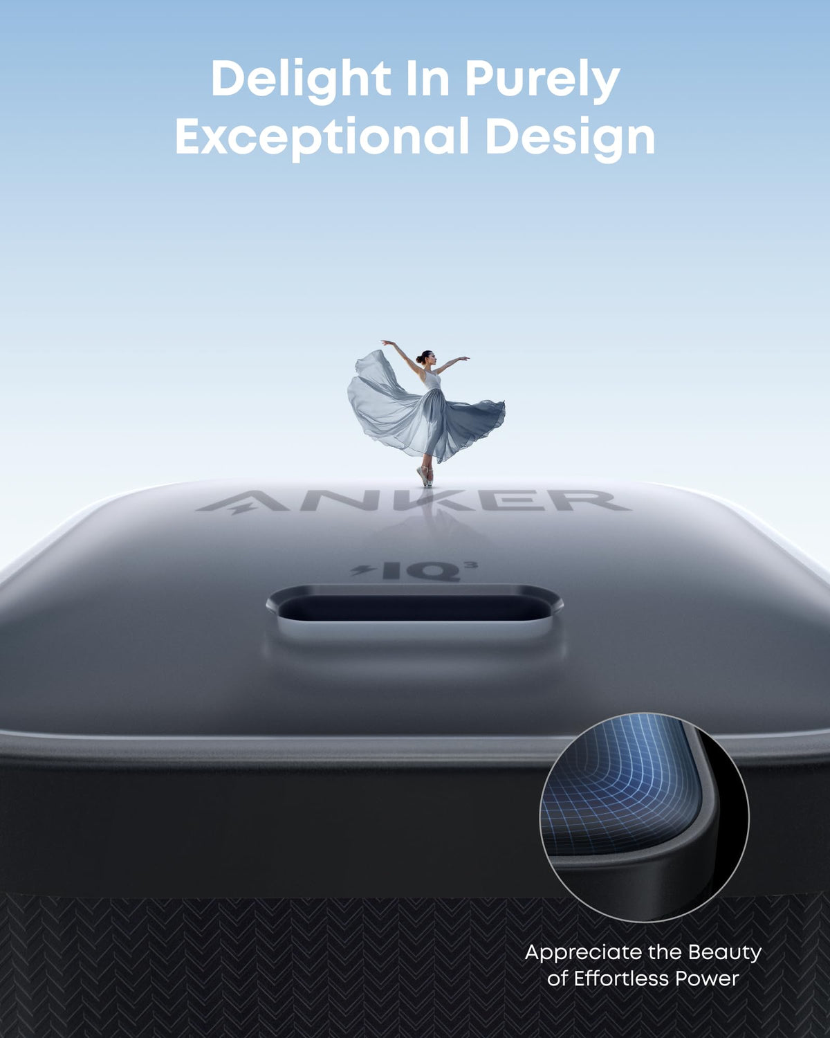 Anker Nano 45W charger with black USB-C to USB-C cable, compact and sleek design for fast charging devices
