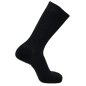 Black AMP Crew Compression Socks by iReliev featuring a crew length design and snug fit for improved circulation.