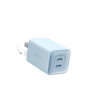 Blue Anker Nano 3 47W charger with compact design and USB-C port, ideal for fast charging devices.