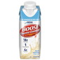 Boost Glucose Control Max vanilla nutritional shake in 12 bottles, creamy vanilla flavor, fitness and nutrition supplement from Pasteur Pharmacy.