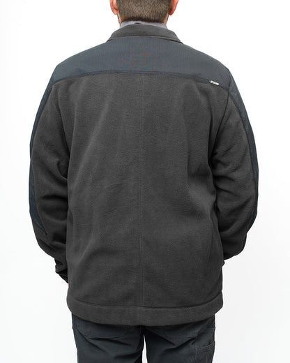Black Bruin Fleece Zip-Up from Off The Grid Surplus, featuring a cozy fleece material and a front zipper closure.