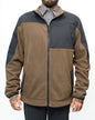 Off The Grid Surplus Bruin Fleece Zip-Up in Major Brown, cozy fleece jacket with a front zipper and soft texture.
