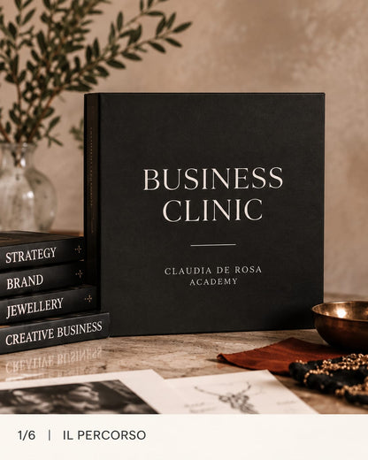 Business Clinic consultation with Claudia De Rosa Jewelry, showcasing a professional jewelry design session.