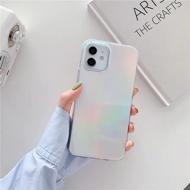 Fashion Laser Leopard Zebra Pattern Soft Case for iPhone