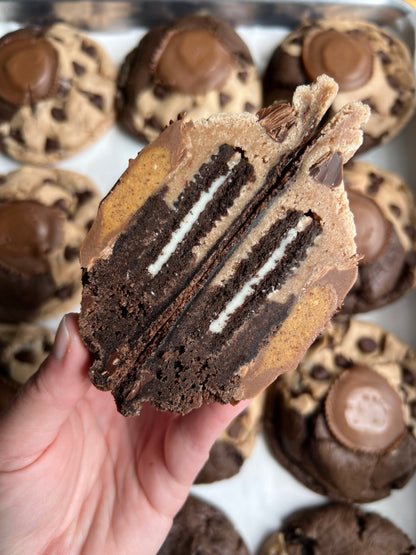 Chocolate cookies from Let's Get Baked Artisan Desserts with a rich, baked appearance and a slightly cracked surface.