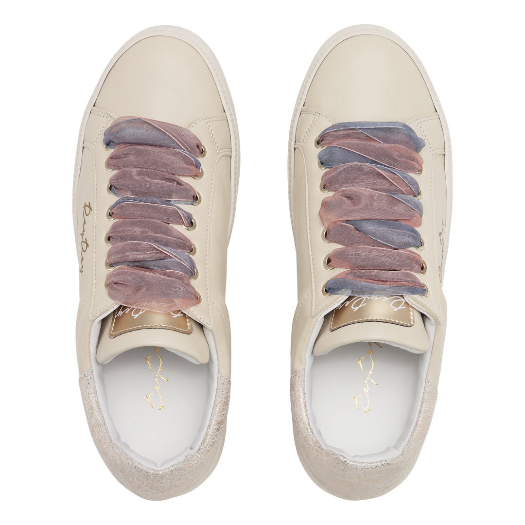 Beige ReyRey Special Edition sneakers with white soles and laces, stylish athletic footwear on a white background.