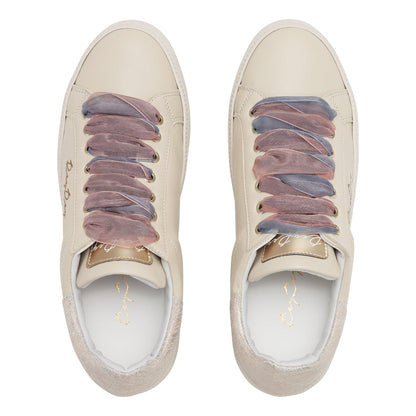 Beige ReyRey Special Edition sneakers with white soles and laces, stylish athletic footwear on a white background.