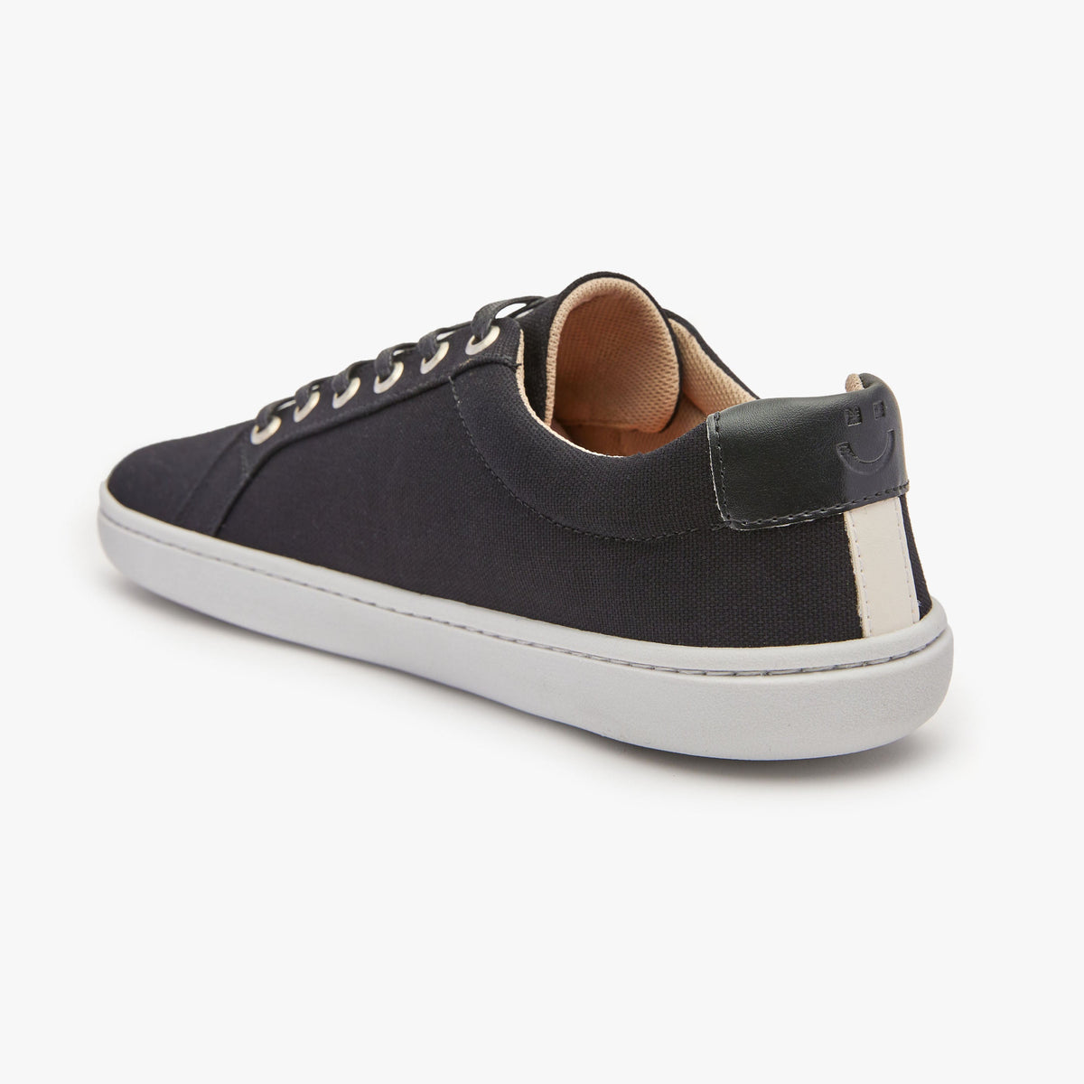 Origo Shoes Men's Everyday Sneaker Gen 3 in black cotton canvas, barefoot style, casual shoe for comfortable everyday wear.