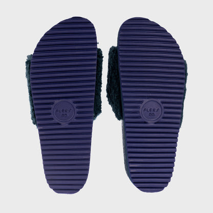 Fleks Cito Slide in jade with a textured outsole, featuring a casual San Ysidro slide design for comfortable summer wear.