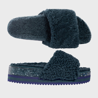 Fleks Cito Slide in jade color, San Ysidro slide sandal with comfortable strap design and casual style.