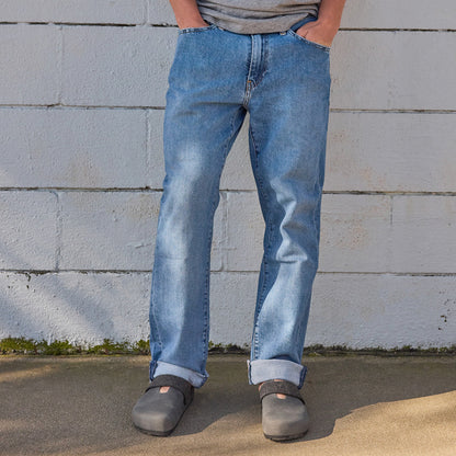 Fleks More Mesa Clog in After Dark color, featuring a stylish, comfortable slip-on design with textured sole detail.