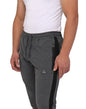 Close-up of SCR Sportswear Infinite Flex Tall Fit men's joggers sweatpants showing elastic waistband and soft fabric detail.