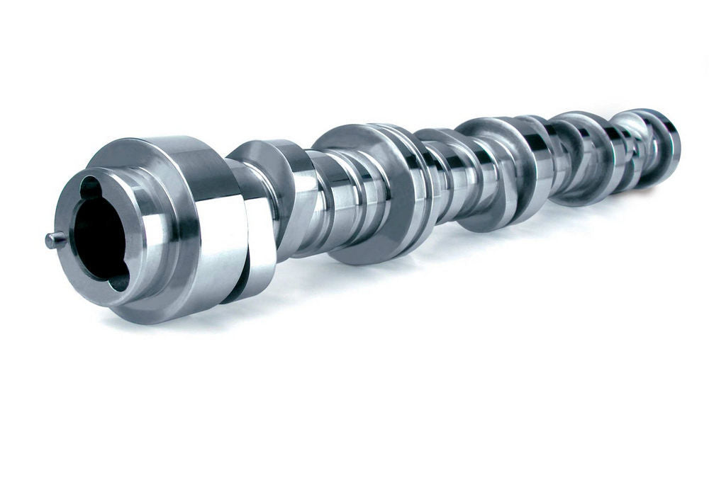 Hydraulic roller camshaft for Chevy LS engine by COMP CAMS, showing the camshaft with lobes and metal components.