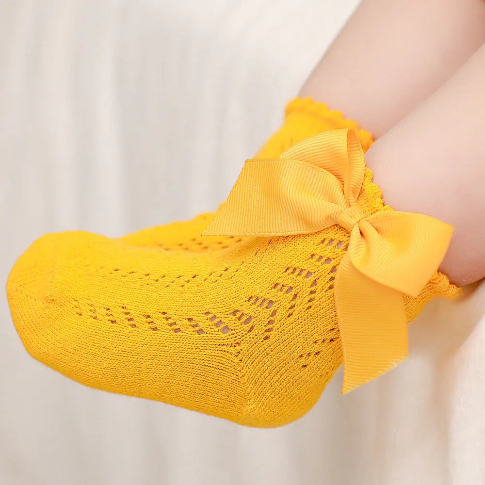 Bowknot Baby Socks for 0-4 Years - Princess Style