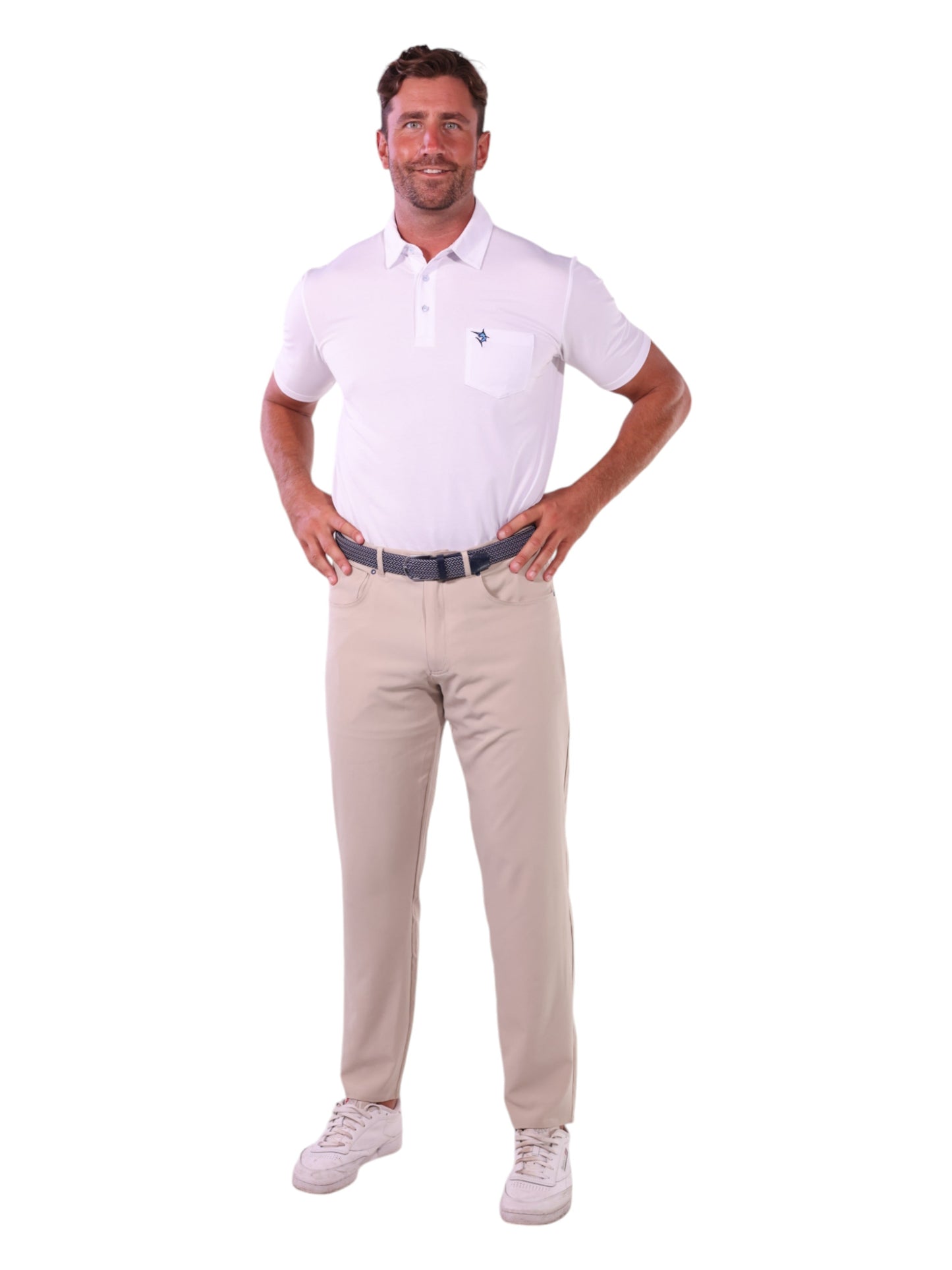 White Water Life Charleston Polo shirt in various colors, featuring a classic fit and breathable fabric for casual wear.