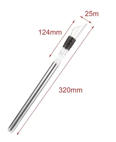 Stainless Steel Wine Cooler Stick and Pourer Tool
