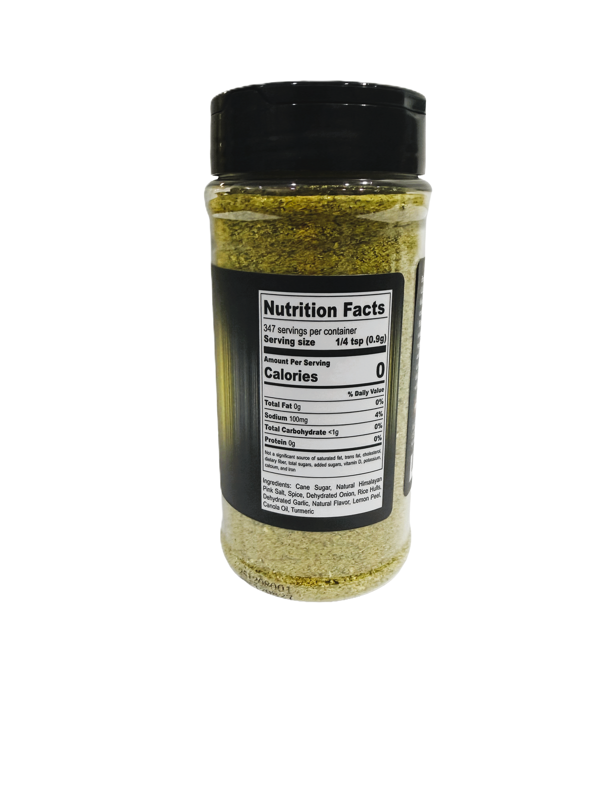 Hi-West Cali Lemon Pepper seasoning jar with lemon and pepper blend, 11oz bottle for flavoring dishes and grilling.