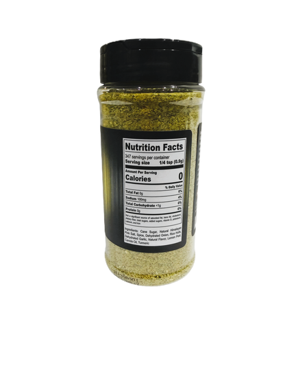 Hi-West Cali Lemon Pepper seasoning jar with lemon and pepper blend, 11oz bottle for flavoring dishes and grilling.