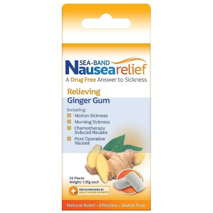 Sea-Band Ginger Gum, Anti-Nausea 24 ea / 2 Oz