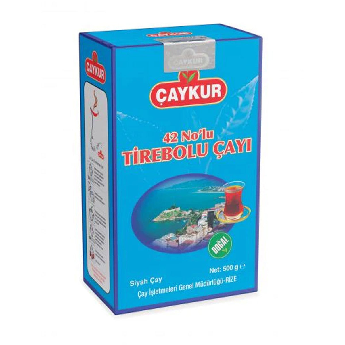 Caykur 42No Tirebolu Black Tea by S101 in a 500g package, showcasing the tea leaves in the image.
