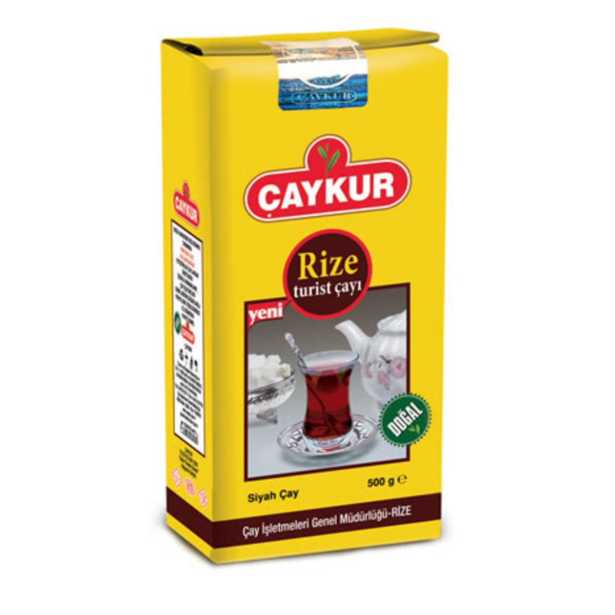 S101 Caykur Rize Turist Tea 500g package with traditional Turkish tea leaves in a sealed bag.