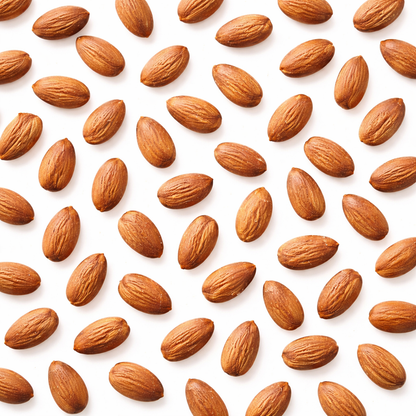 Raw almonds with no shell in a bulk bag, featuring crunchy, natural nut snack from Candy In Bulk.