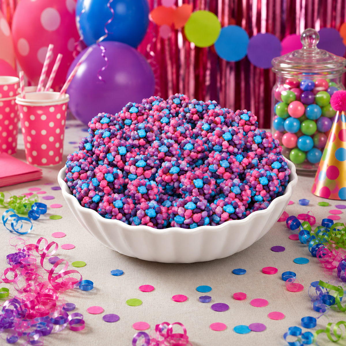 Colorful Nerds Gummy Clusters Candy in a bulk value bag by Candy In Bulk, featuring vibrant berry-flavored gummies.