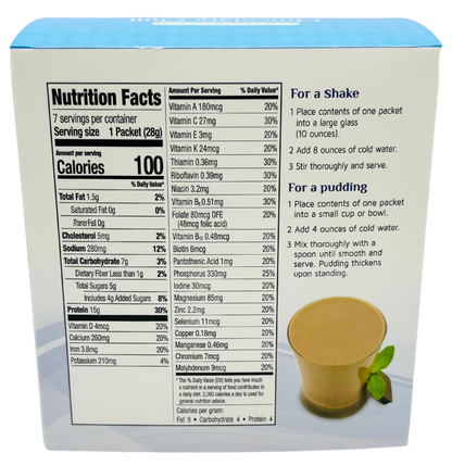 AmBari Nutrition Chocolate Chill Mint Shake in a glass, showcasing a creamy chocolate and mint flavored shake with a smooth texture.