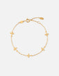 Elevated Faith cross link bracelet featuring metal links and religious cross charm on a neutral background.