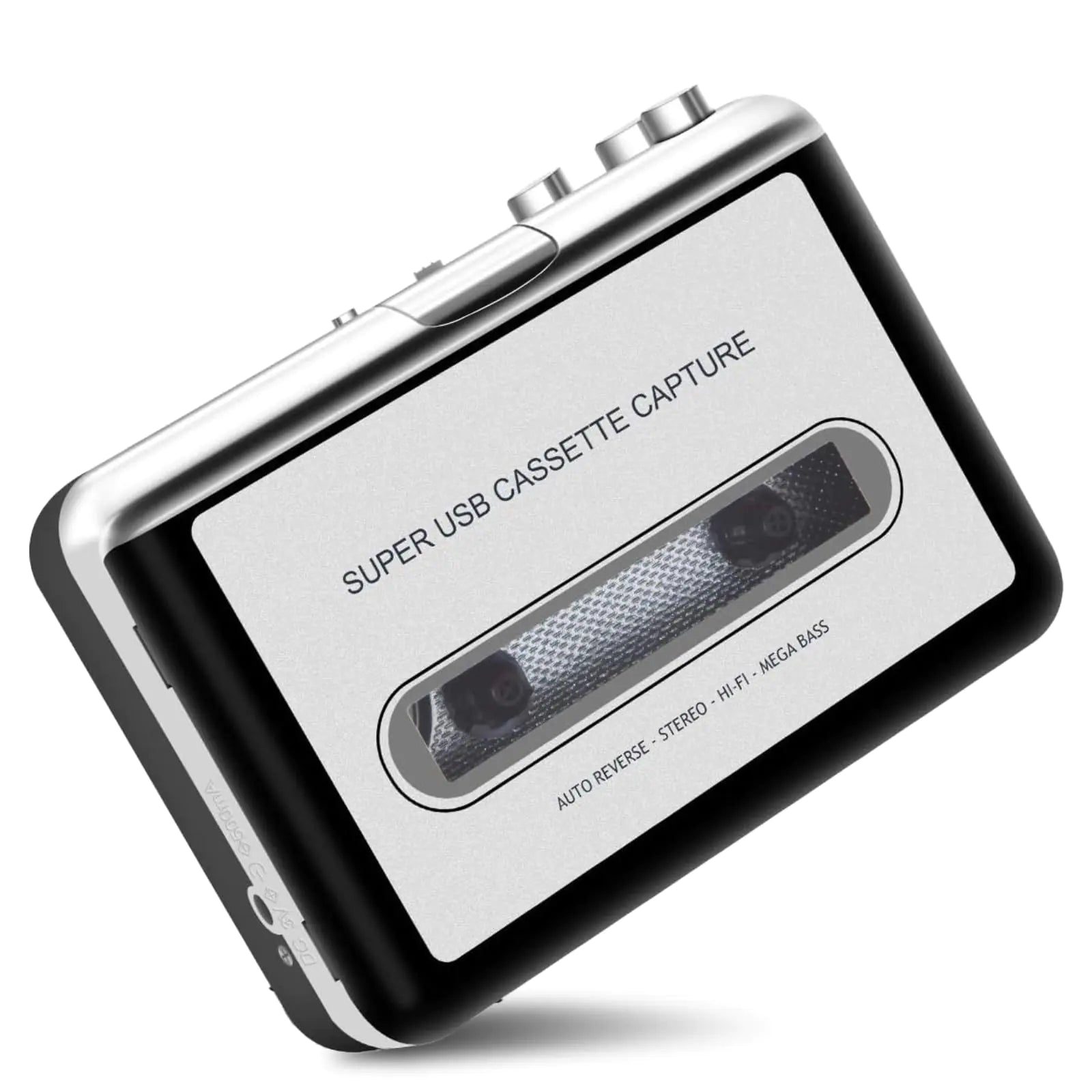 Portable Cassette Player Tape Convertor to MP3 via USB Compatible with Laptops and Personal Computers with Earphones