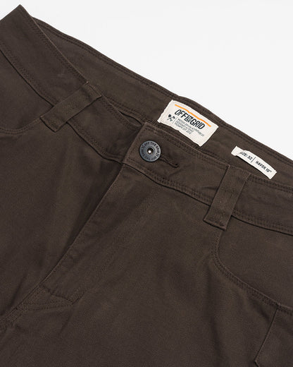 Dark brown Havok Shorts 10-inch from Off The Grid Surplus, featuring a flat front and casual fit for outdoor and everyday wear.