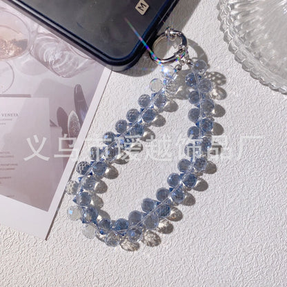 Creative Crystal Phone Chain with Elegant Beads and Design