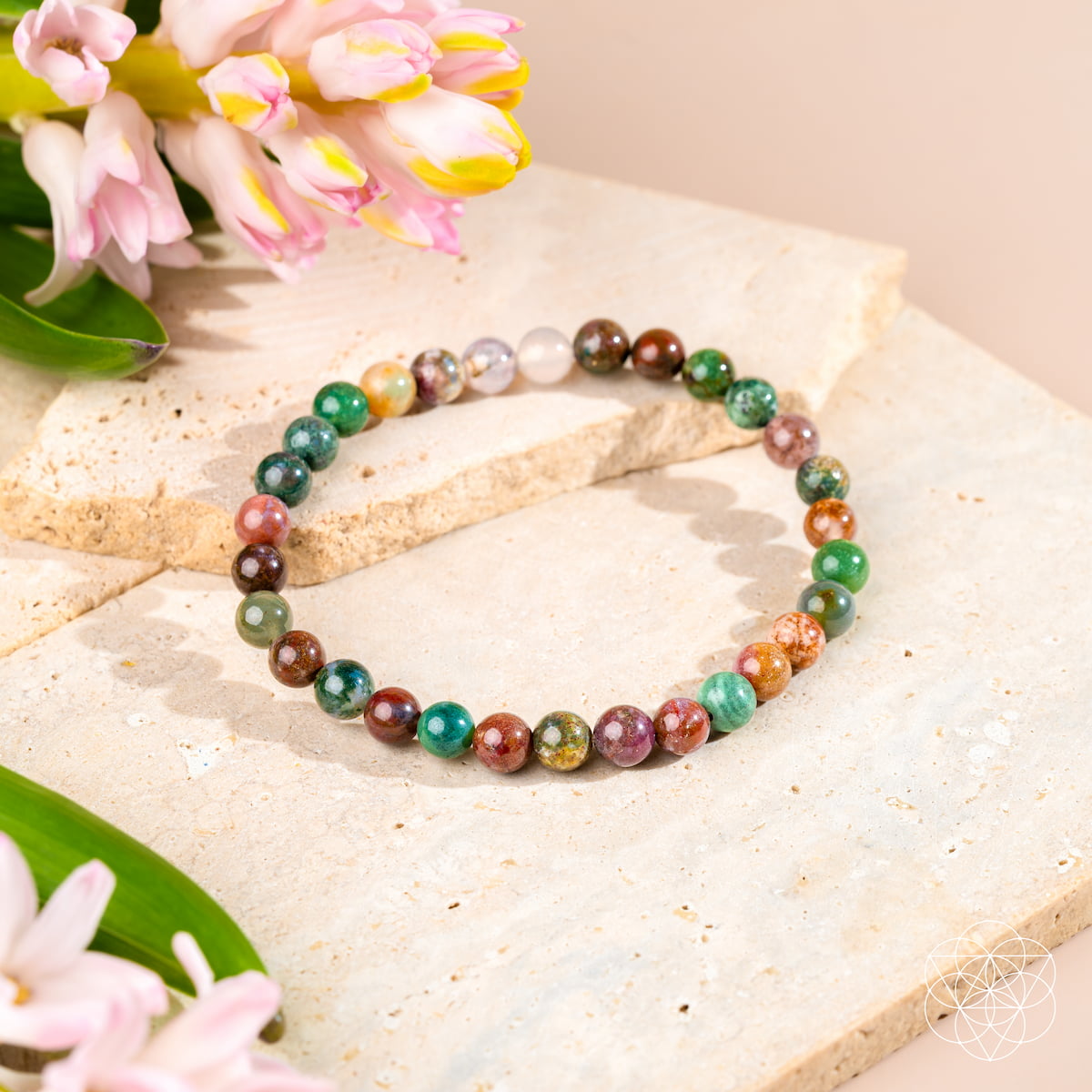 Conscious Items 6mm The Energy Bracelet with smooth beads, designed for stylish energy balance and wellness.