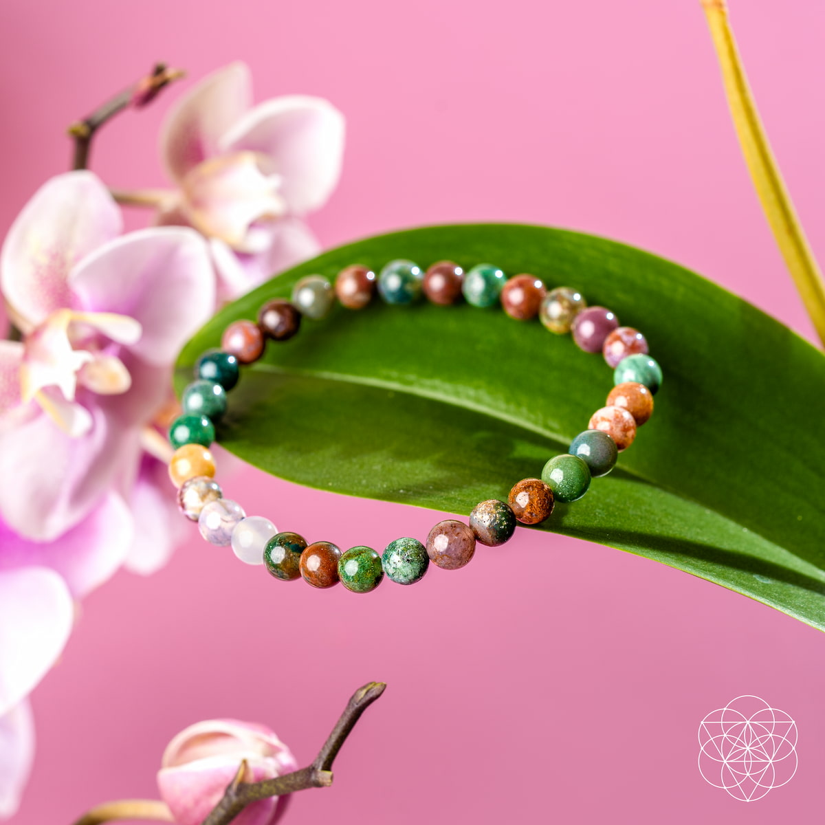 Conscious Items 6mm The Energy Bracelet featuring smooth black beads on a stretch cord for a stylish, natural look.