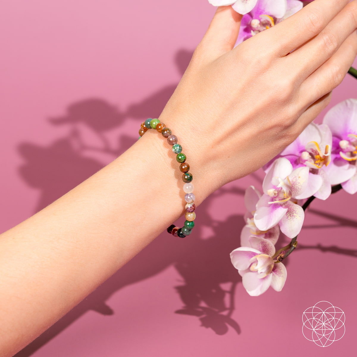 Conscious Items 6mm The Energy Bracelet featuring smooth beads and a natural stone design for energy and style.