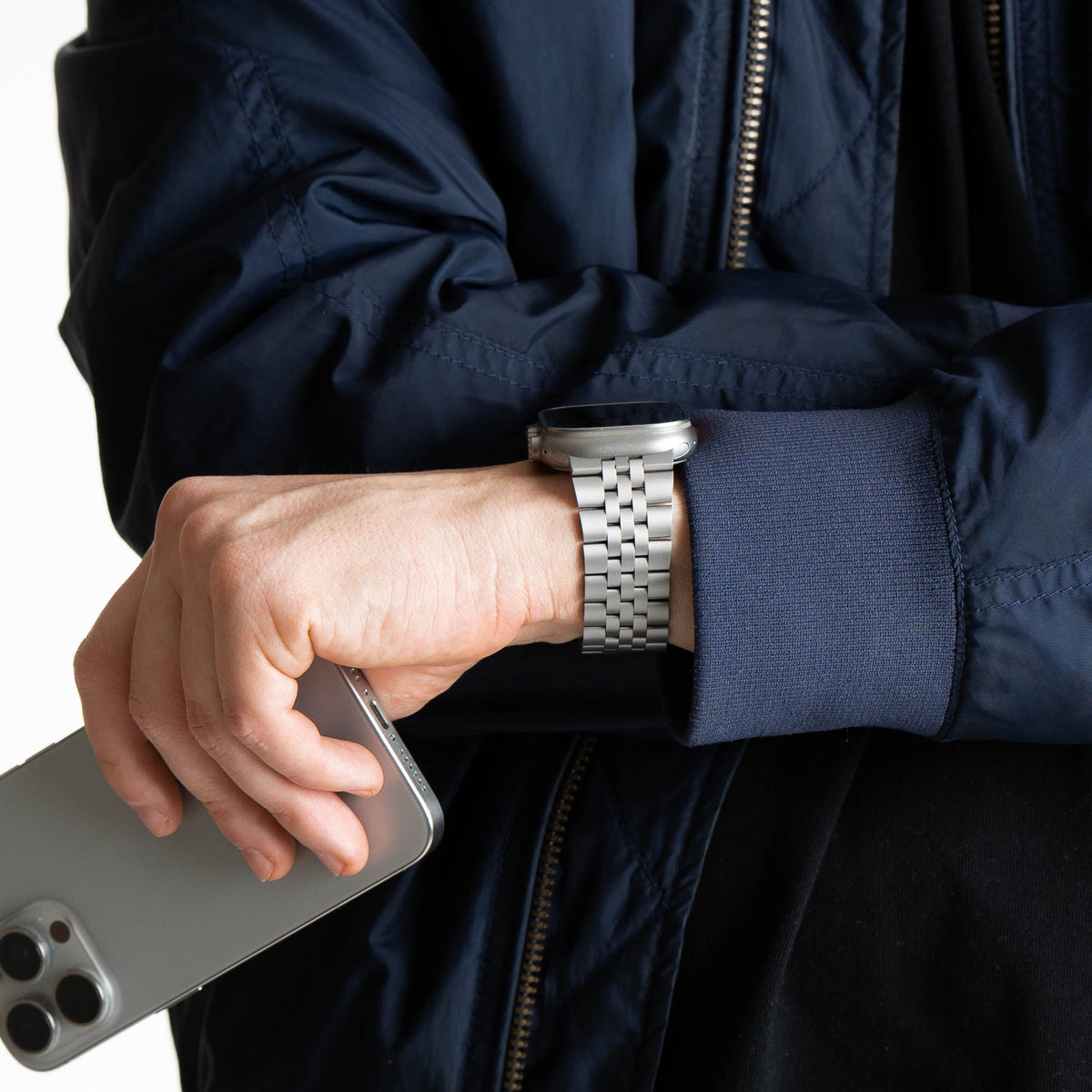 Robust Titanium Band T05 showing a sleek, polished titanium ring with a smooth finish and minimalist design.