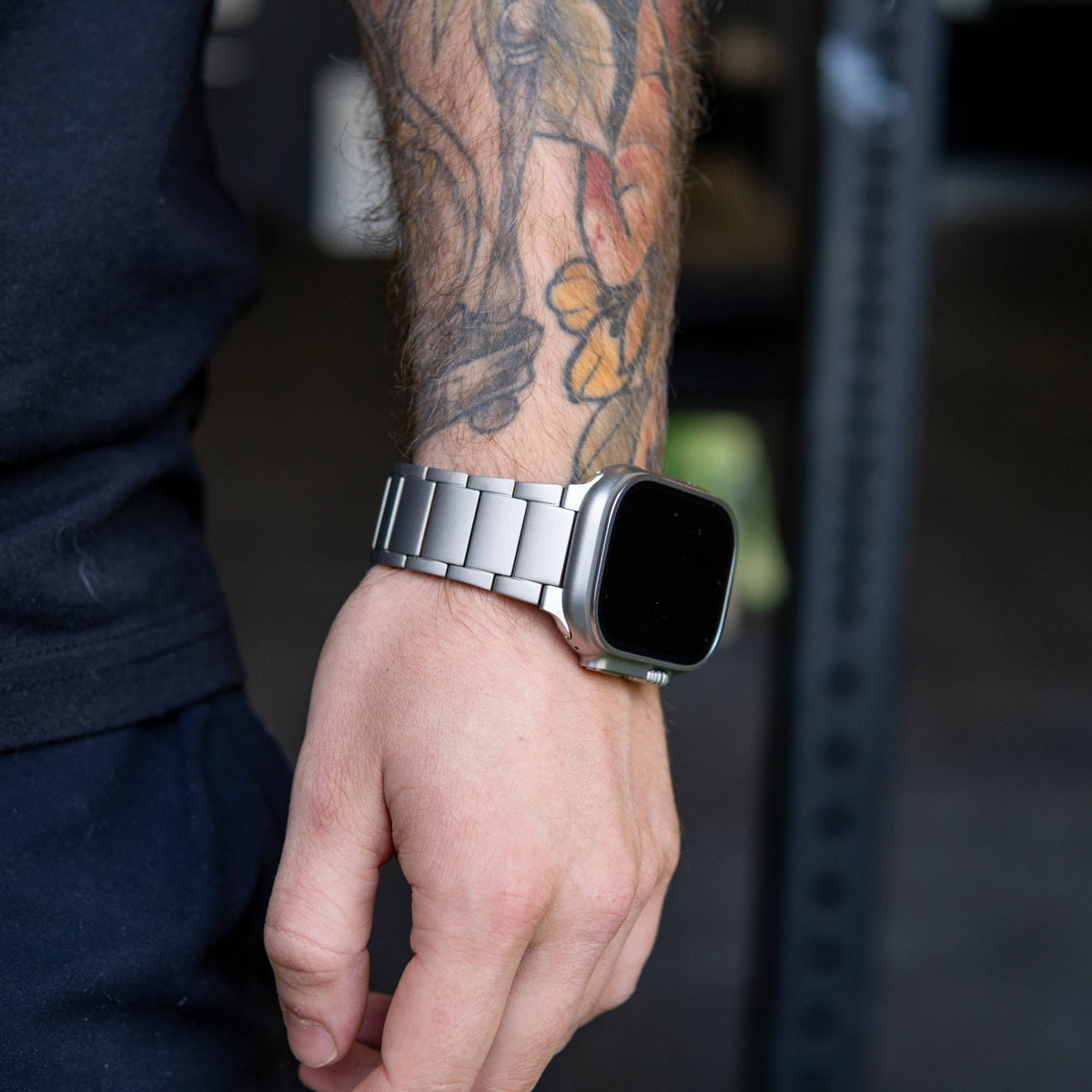 Robust Titanium Band T01 showing a sleek, polished titanium ring with smooth edges and a minimalist design.
