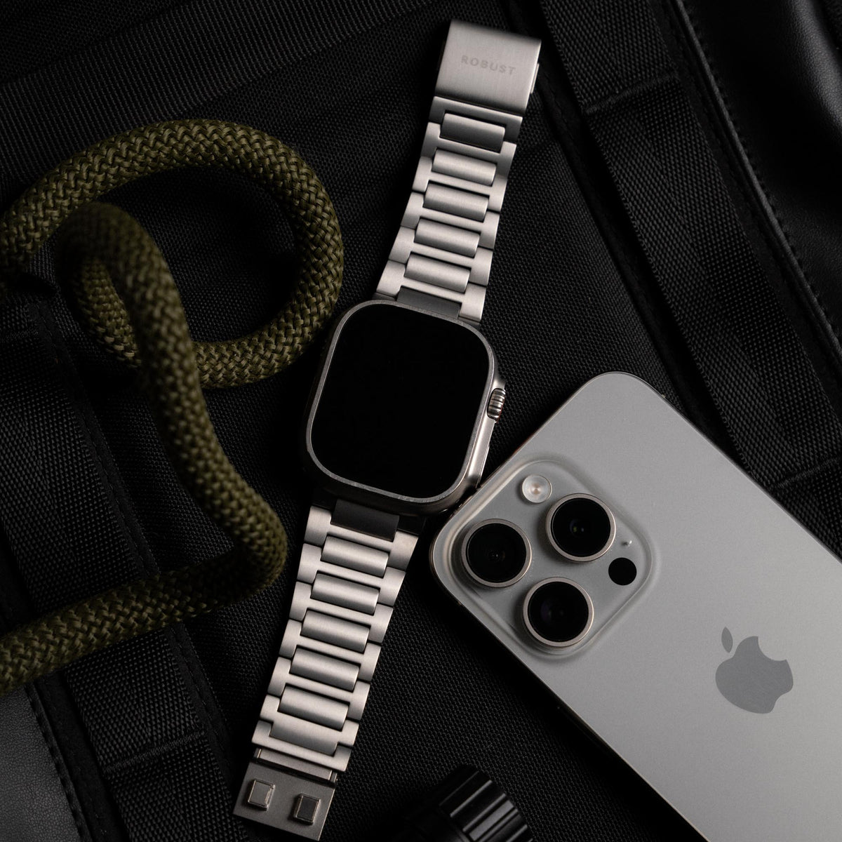 Robust Titanium Band Pro, a sleek titanium ring with a smooth finish, designed for durability and modern style.
