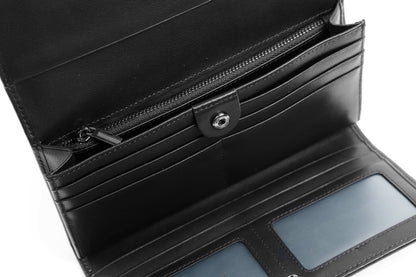 Assure Fashion Damen Designer-Geldbörse with multiple card slots and elegant leather finish, displayed on a white background.