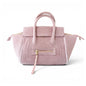 Beach Haus Cabana Tote Mini in dusty rose, showing the stylish compact tote bag with soft pink fabric and sturdy handles.