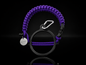 Dark purple and black Coldest Paracord handle accessory with a durable, textured design on a dark background.